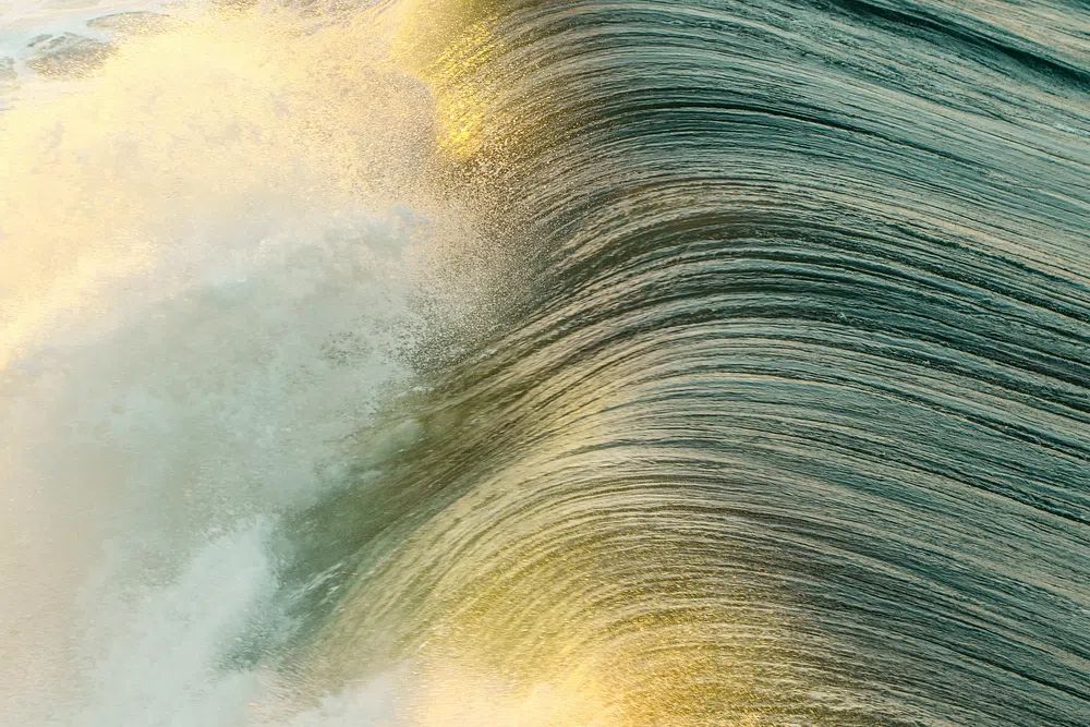 Waves Huntington beach, California, USA. poster — nature art