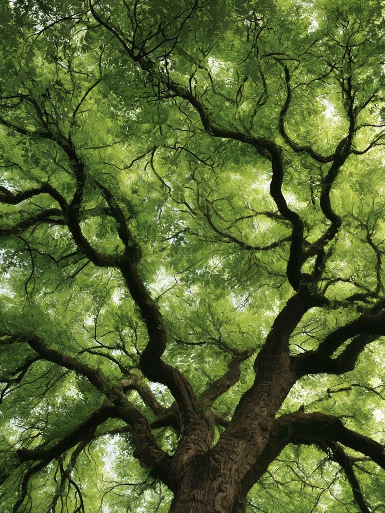 Canopy Tree Crown Nature Print. poster detail