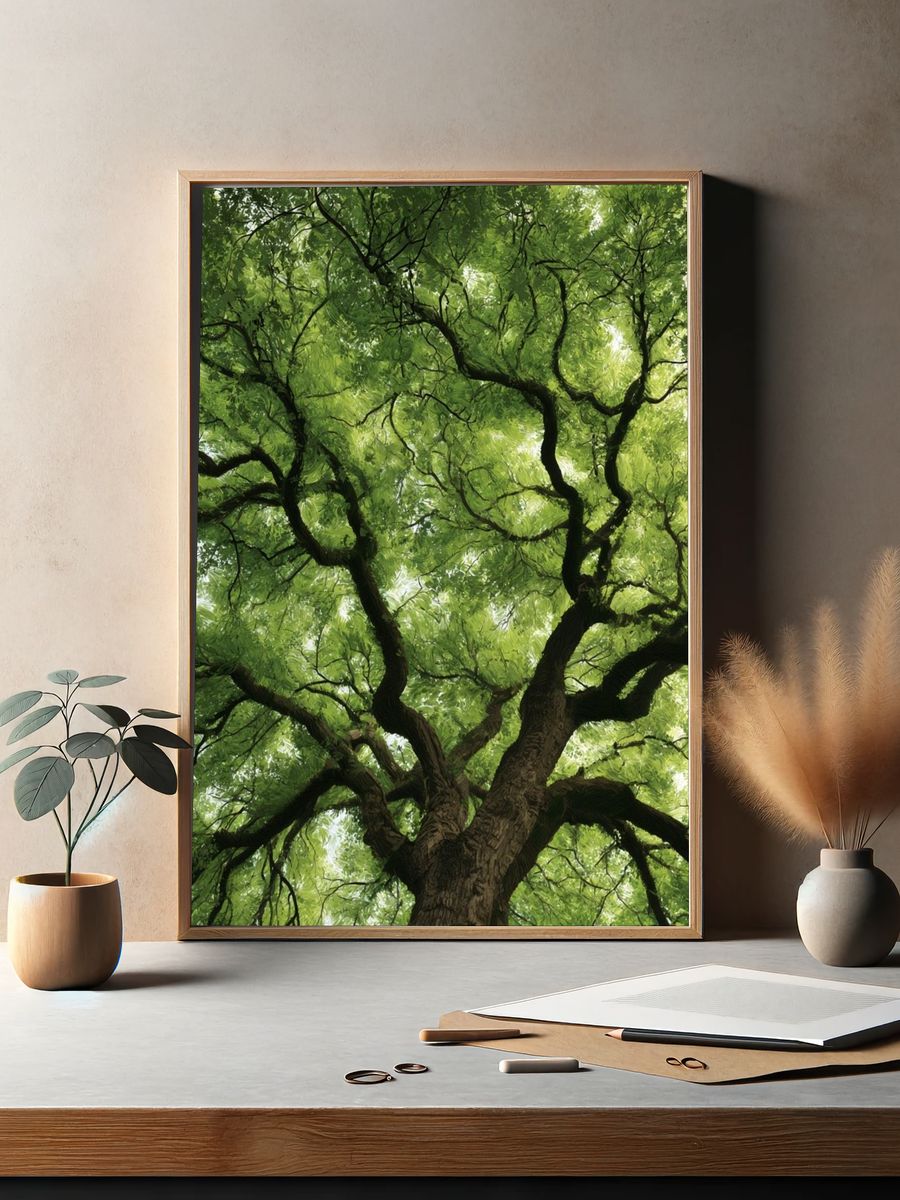 Canopy Tree Crown Nature Print. — room view 2