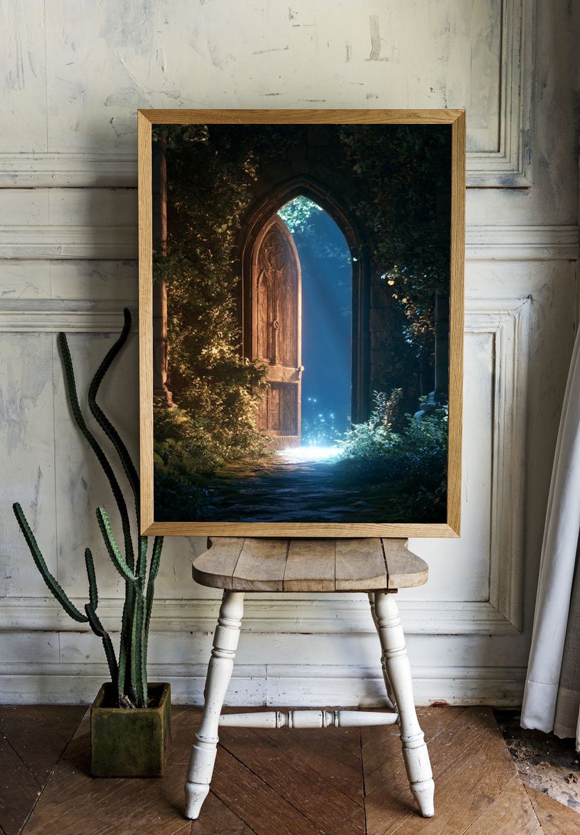 Enchanted Forest Doorway Print. — room view 1