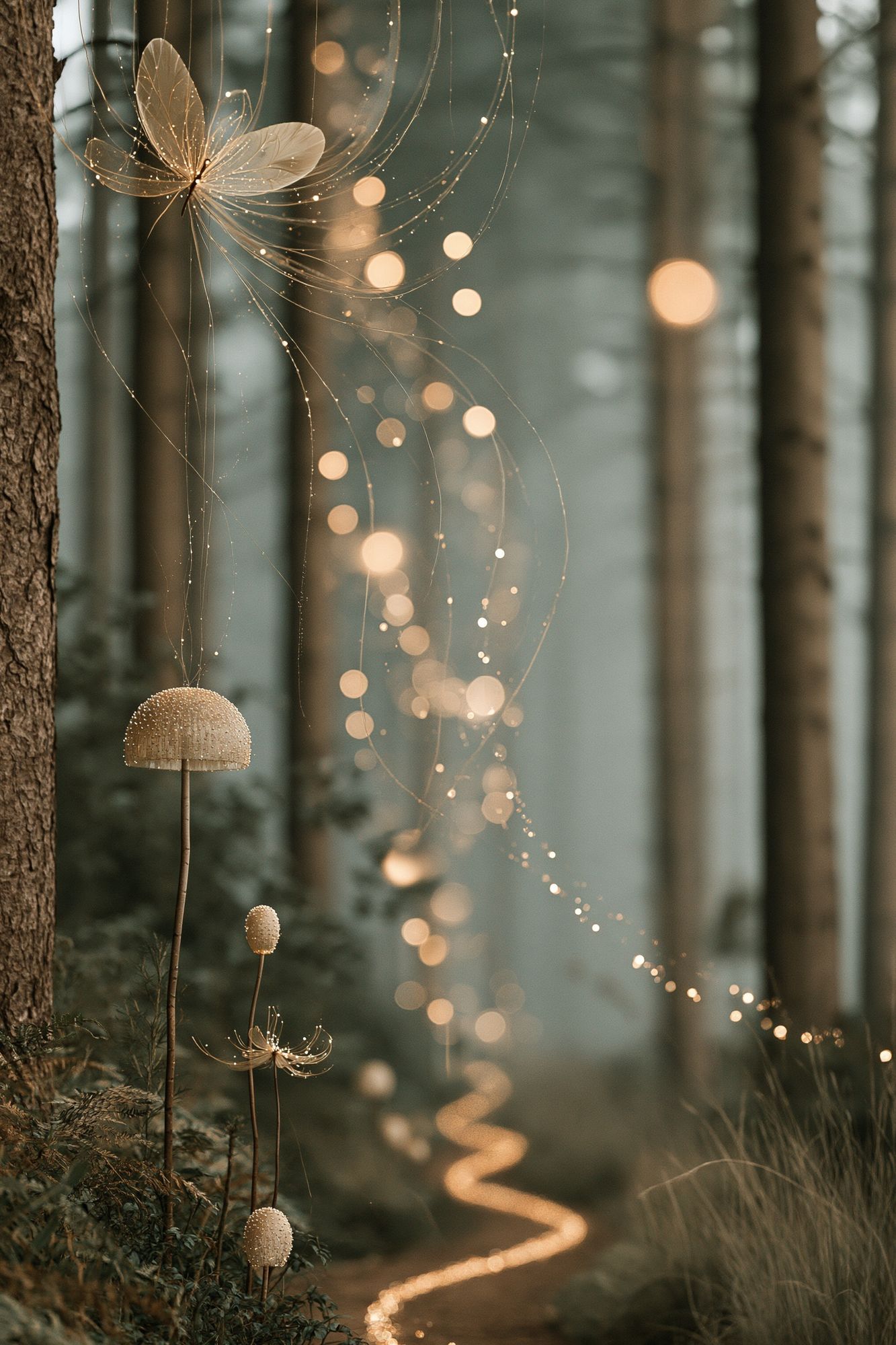 Enchanted Forest Lights Poster. poster detail