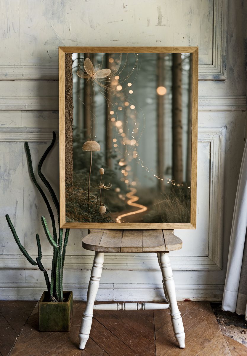 Enchanted Forest Lights Poster. — room view 1