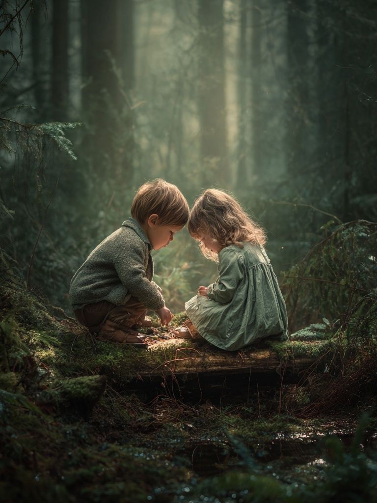 Forest Childhood Moment Poster. poster detail