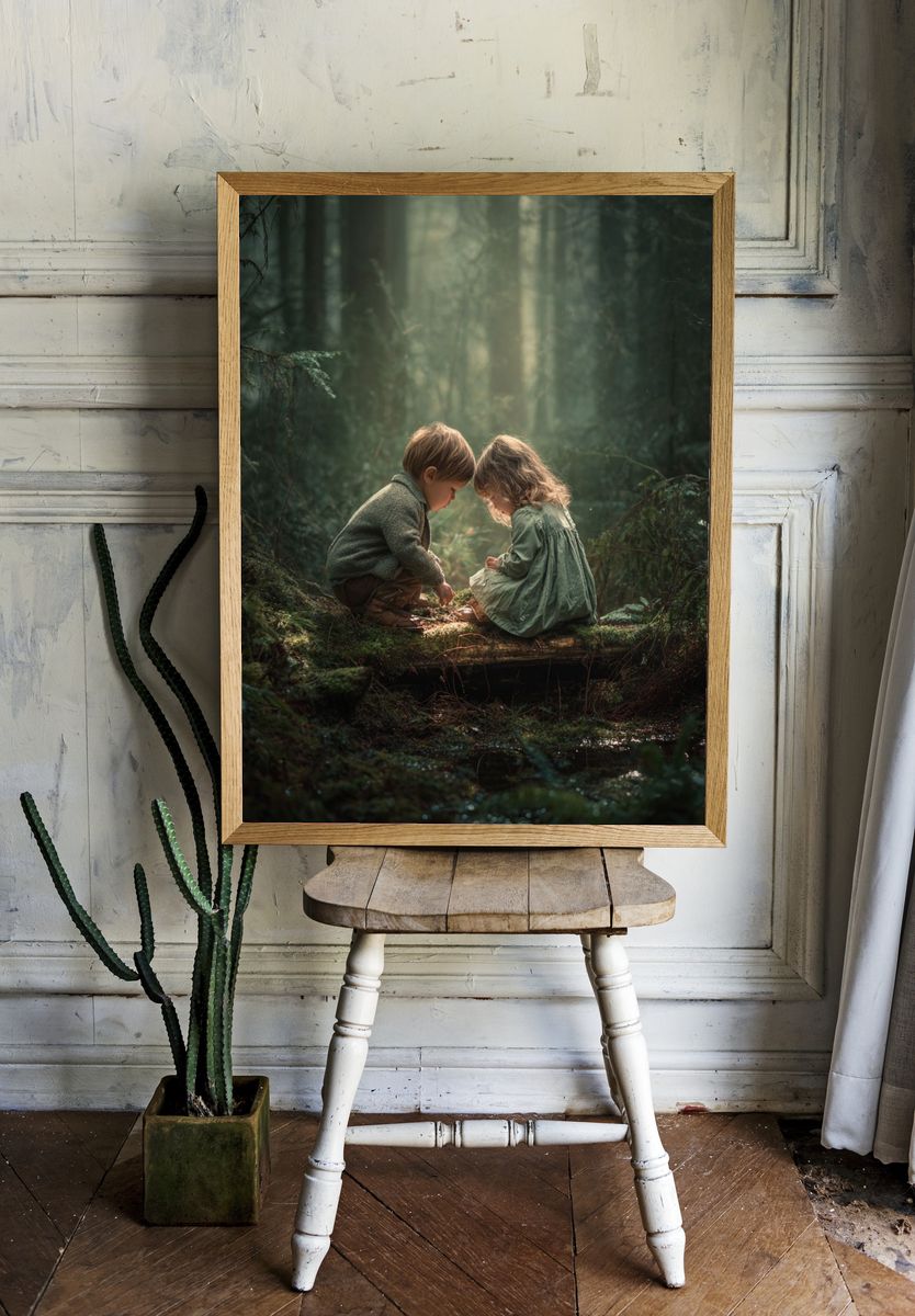Forest Childhood Moment Poster. — room view 1