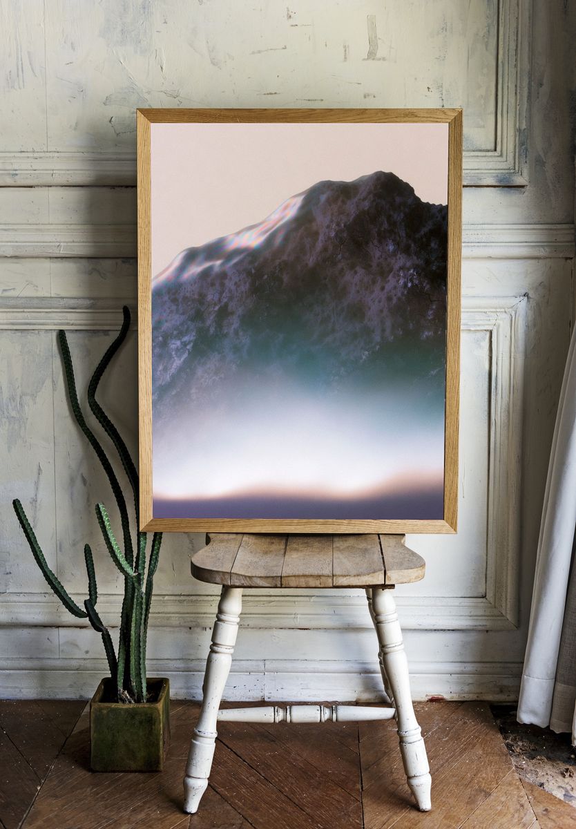 Ethereal Rock Formation Print. room preview