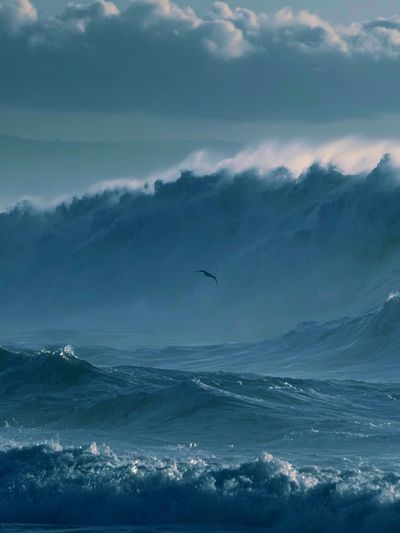 Stormy Ocean Waves Poster.