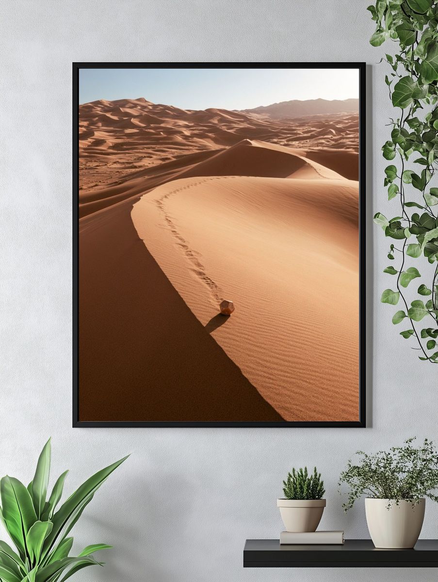 Desert Dunes Landscape Print. — room view 4