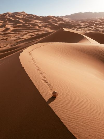 Desert Dunes Landscape Print. poster