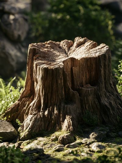 Forest Tree Stump Photography Print. poster