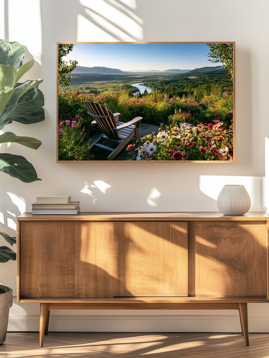 Wildflower Valley View Poster. — room view 3