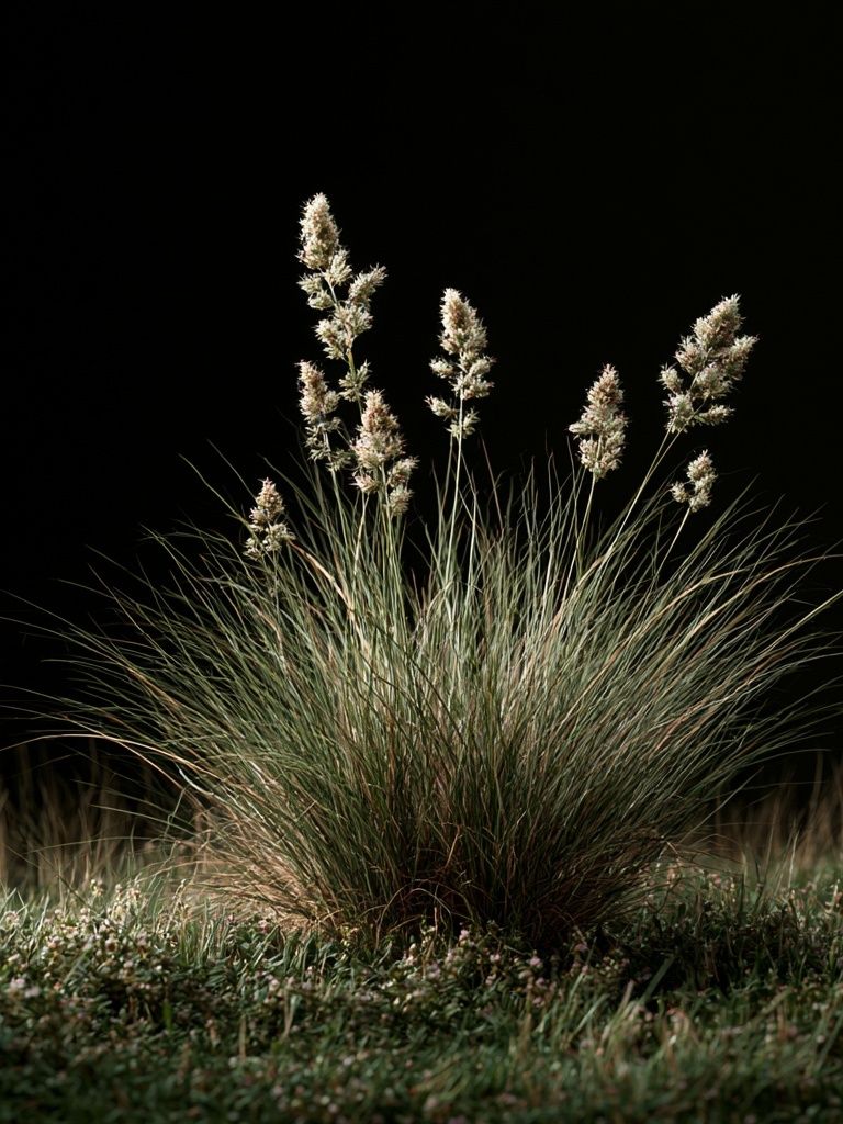 Wild Grass at Night Poster. poster — nature art