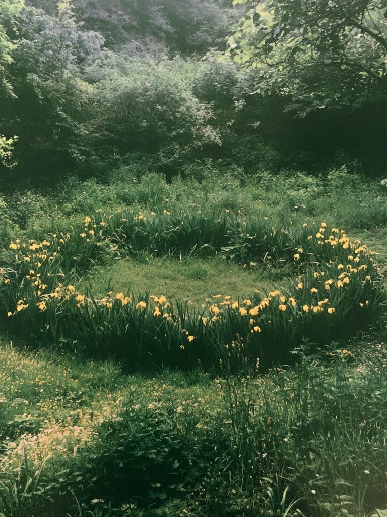 Wild Garden Circle Photography Poster. poster — nature art