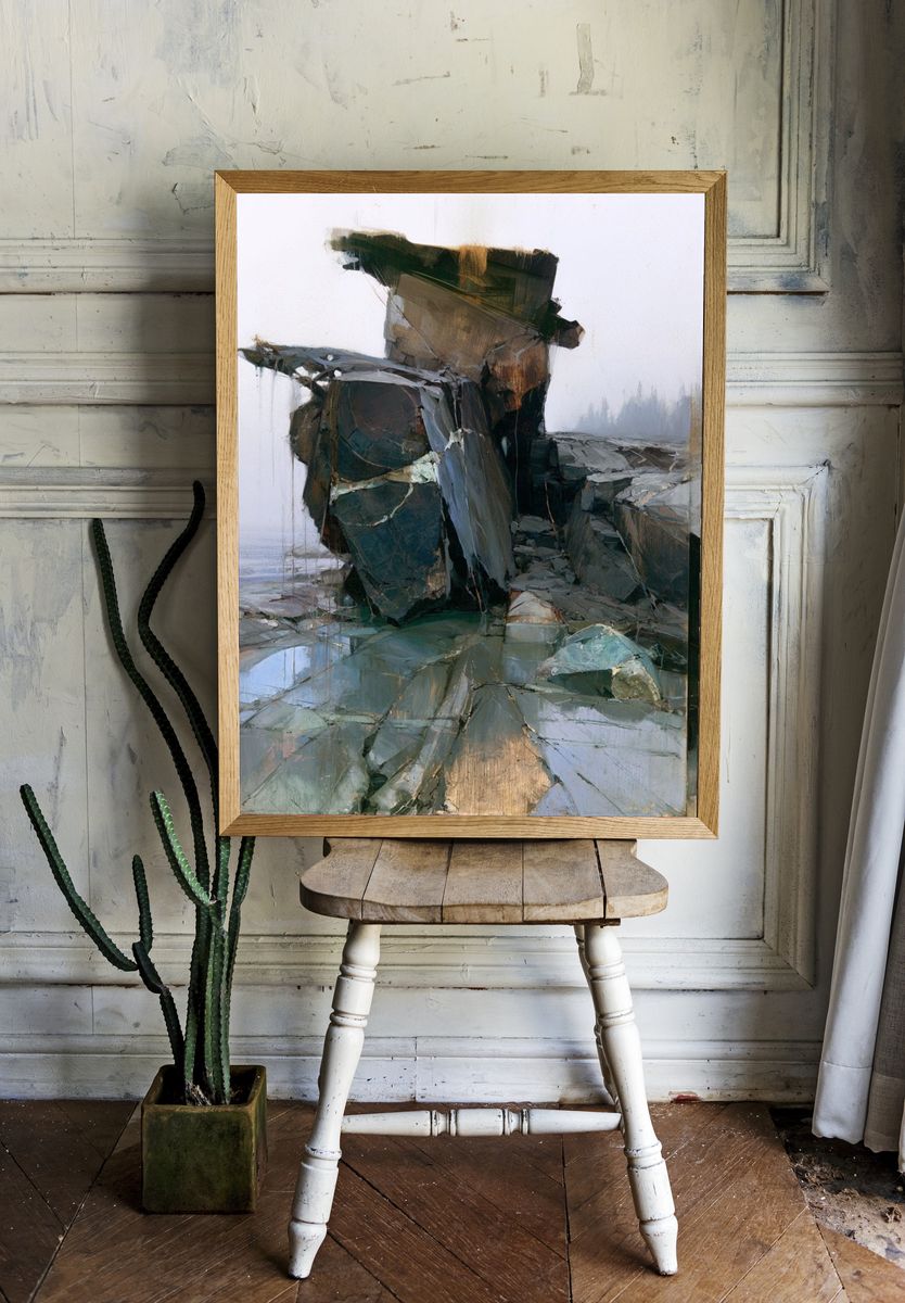 Rock Formation Contemporary Print. room preview