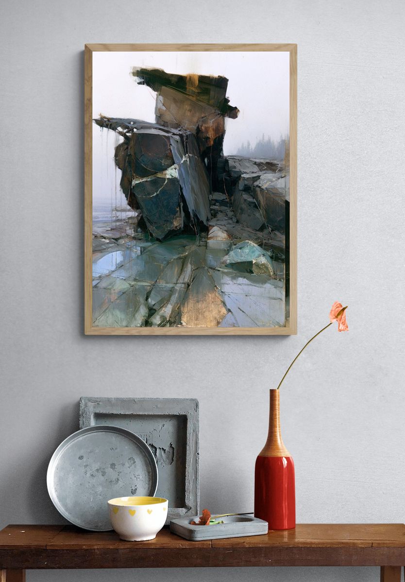 Rock Formation Contemporary Print. — room view 3