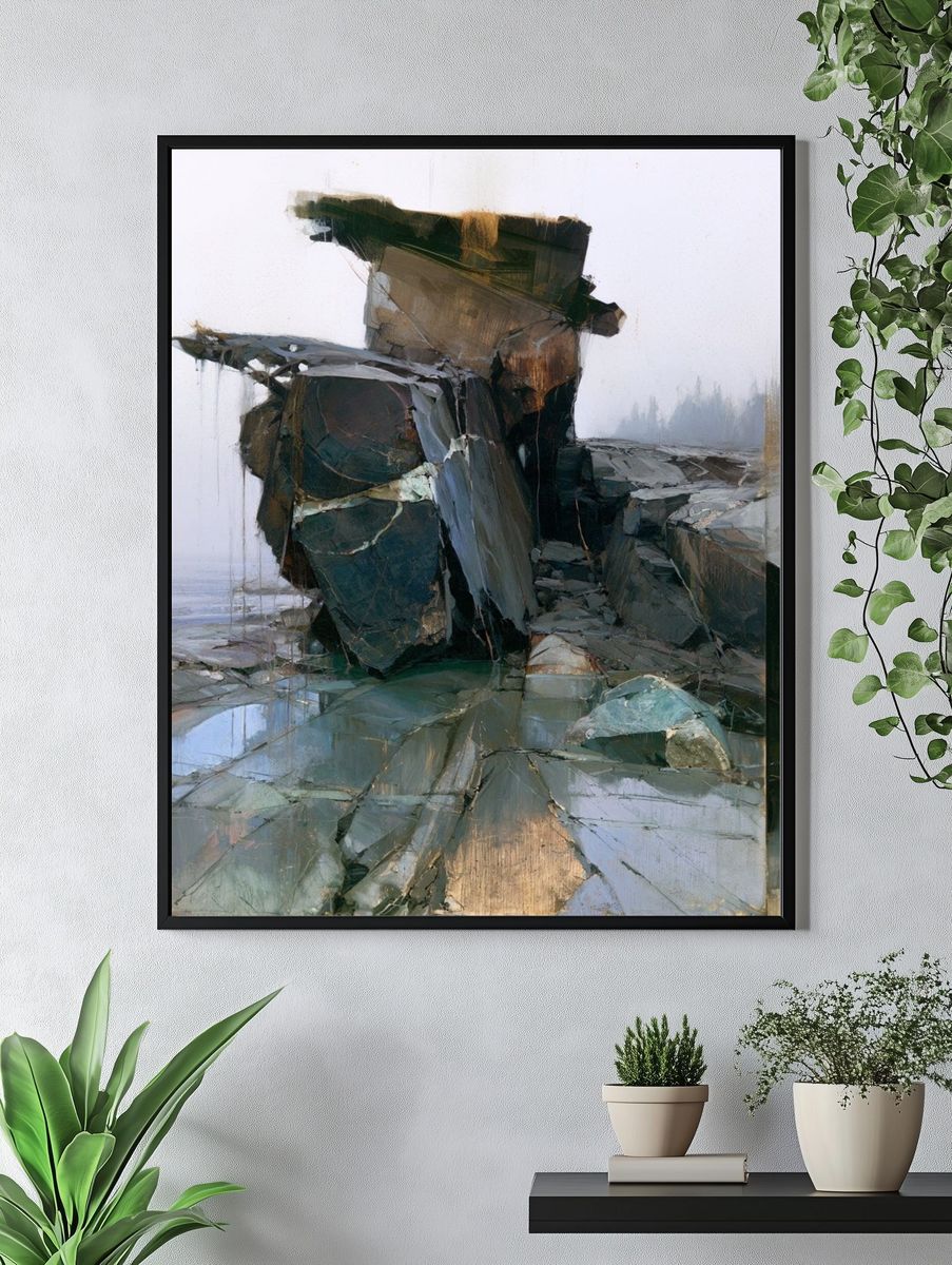 Rock Formation Contemporary Print. — room view 4