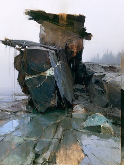 Rock Formation Contemporary Print. poster
