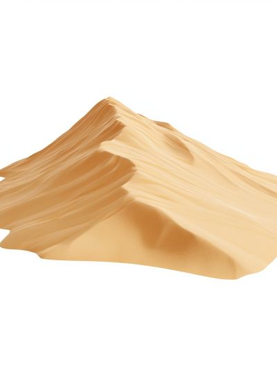 Golden Sand Dune Minimalist Print. poster