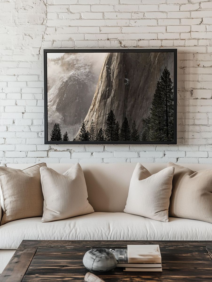 Mountain in Yosemite valley, USA. room preview
