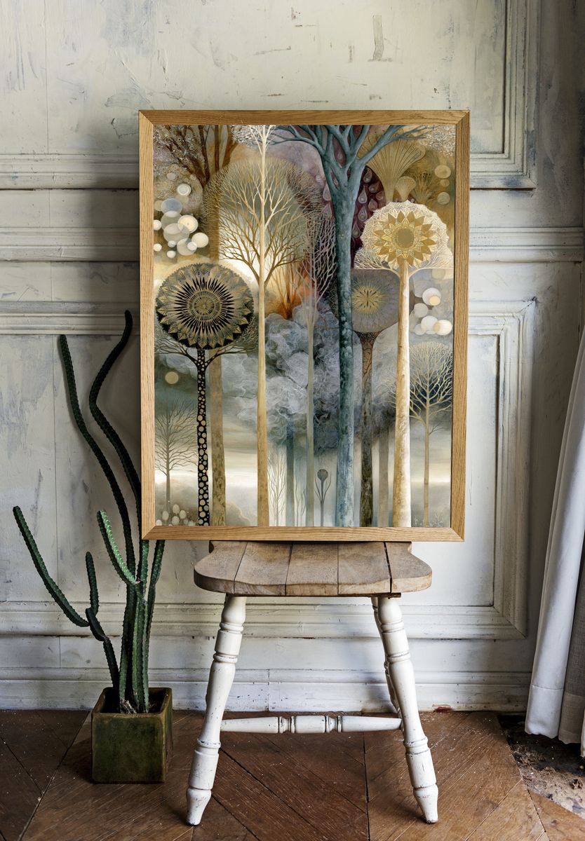 Enchanted Forest Dreamscape Print. — room view 1