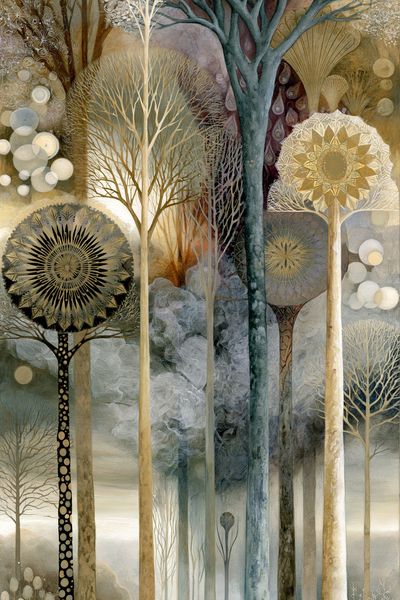 Enchanted Forest Dreamscape Print. poster