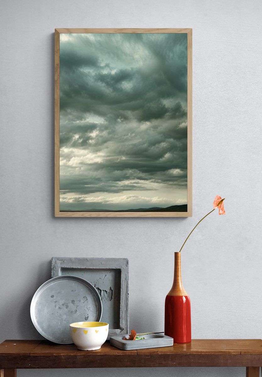 Stormy Sky Landscape Poster. — room view 3