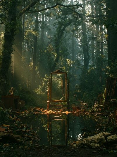 Enchanted Forest Mirror Poster. poster