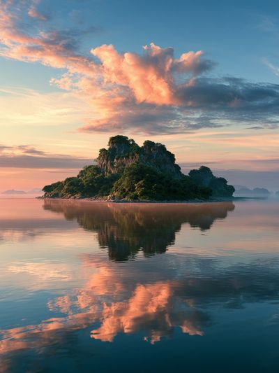 Tropical Island Sunset Print.