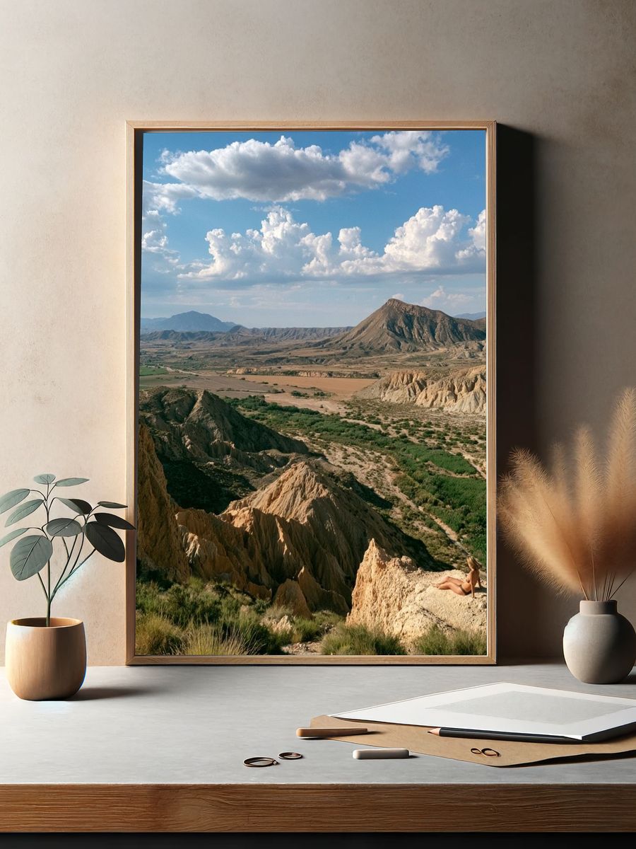 Desert Valley Panorama Poster. — room view 2
