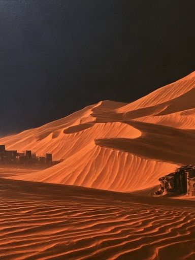 Desert Dunes Landscape Print. poster — nature art