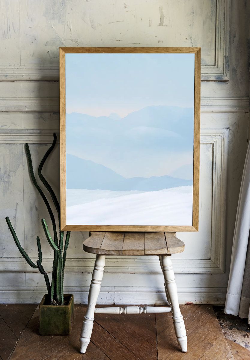 Aesthetic landscape phone wallpaper, pastel. room preview