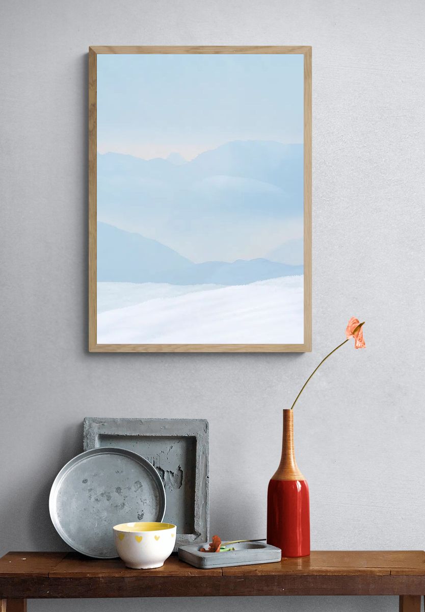 Aesthetic landscape phone wallpaper, pastel. — room view 3