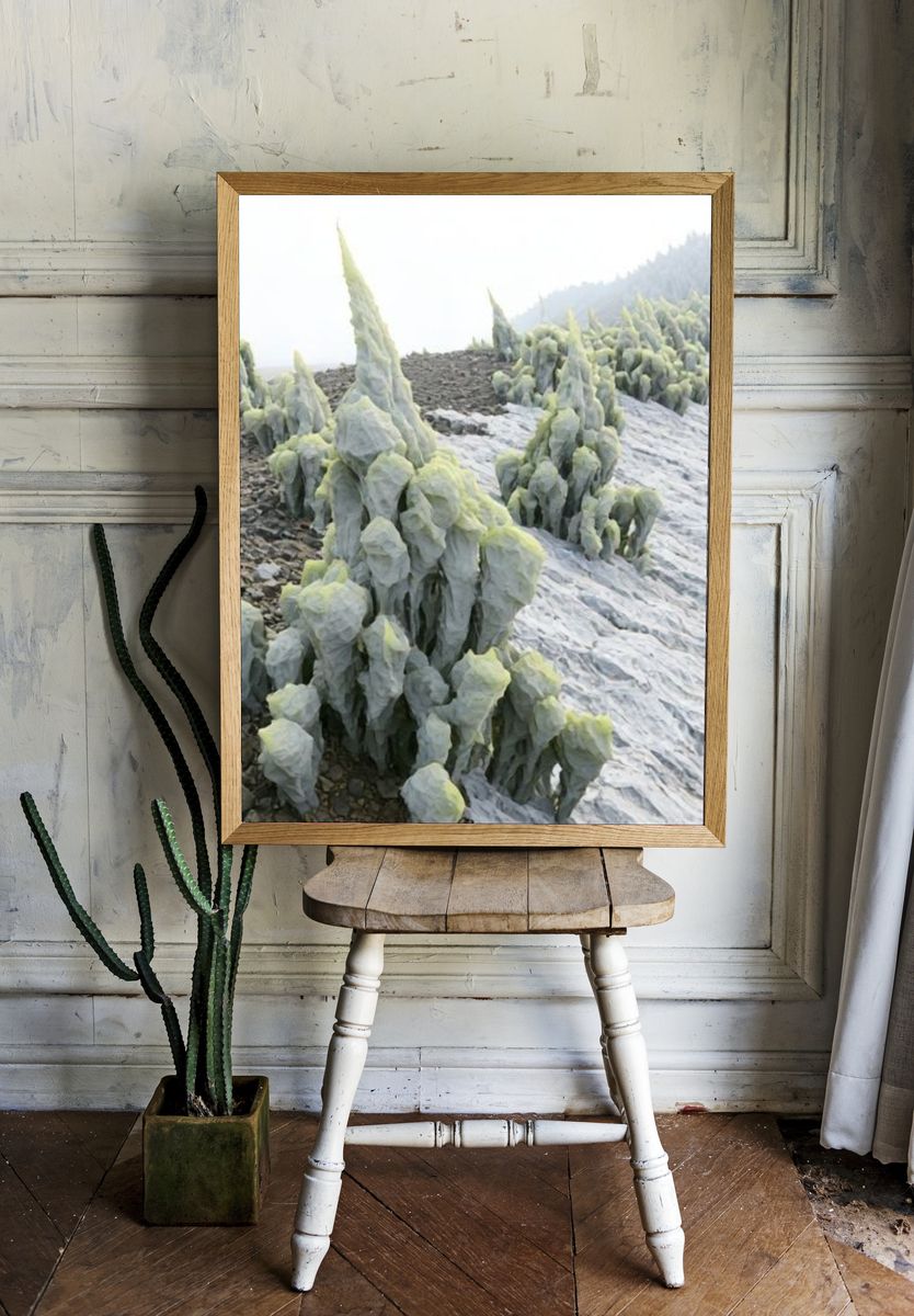 Icy Spires Landscape Print. — room view 1