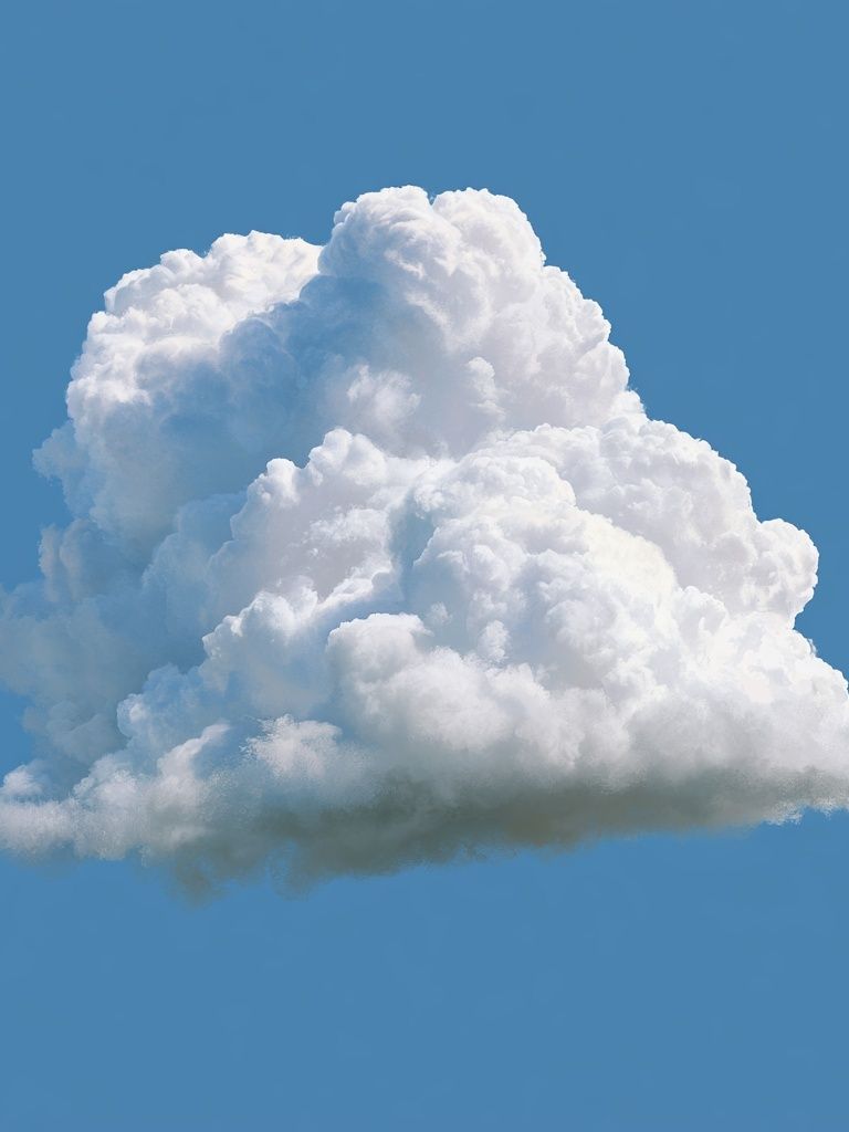 Cumulus Cloud Blue Sky Poster. poster detail