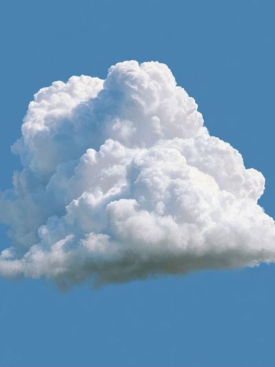 Cumulus Cloud Blue Sky Poster. poster