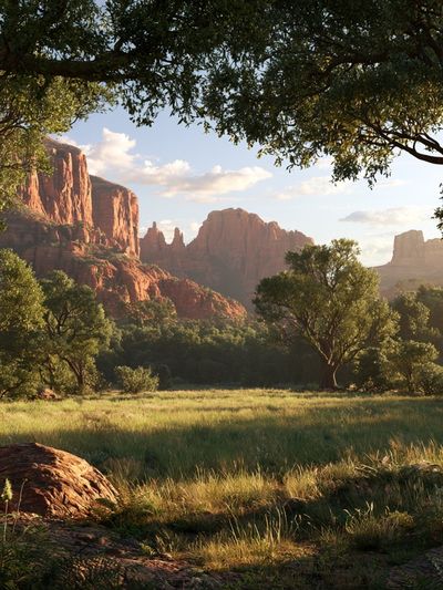 Red Rock Canyon Landscape Poster.