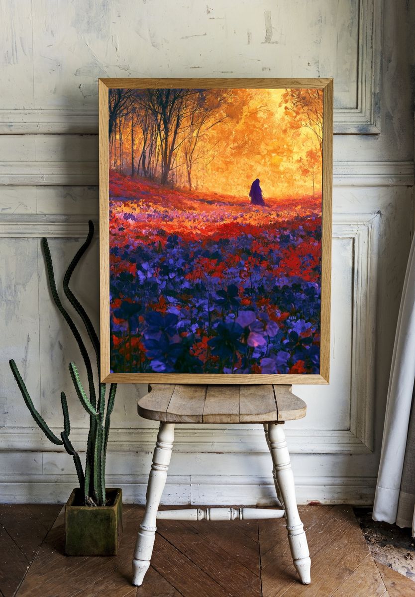 Enchanted Forest Glow Poster. room preview
