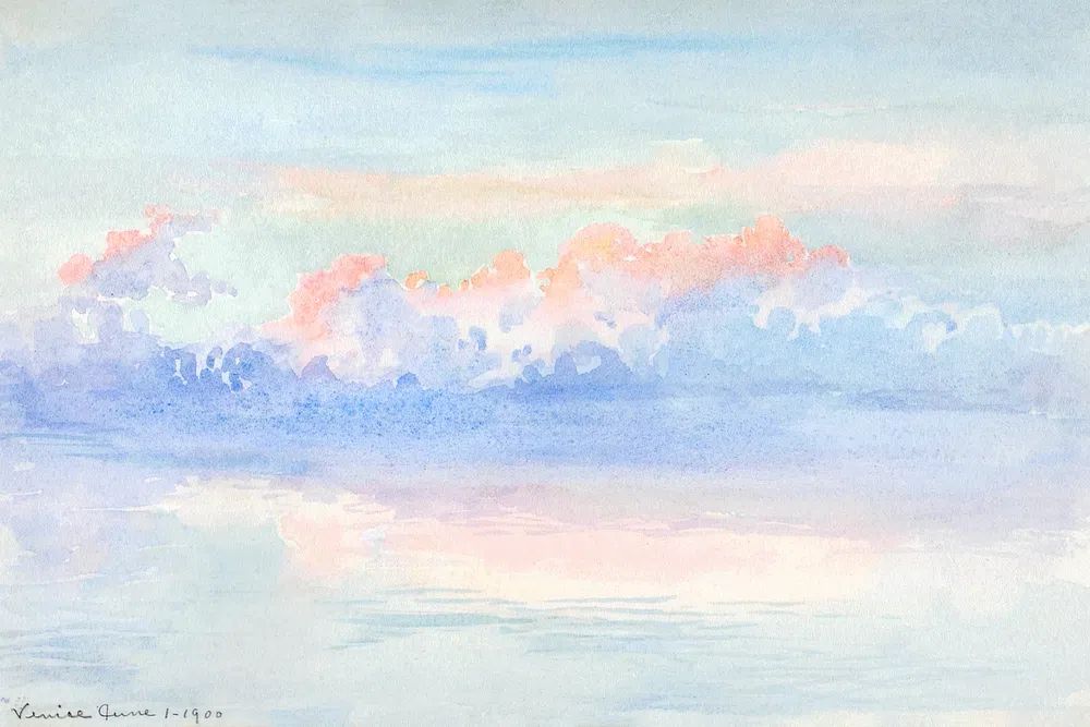 Venice George Elbert Burr. Digitally. poster — nature art