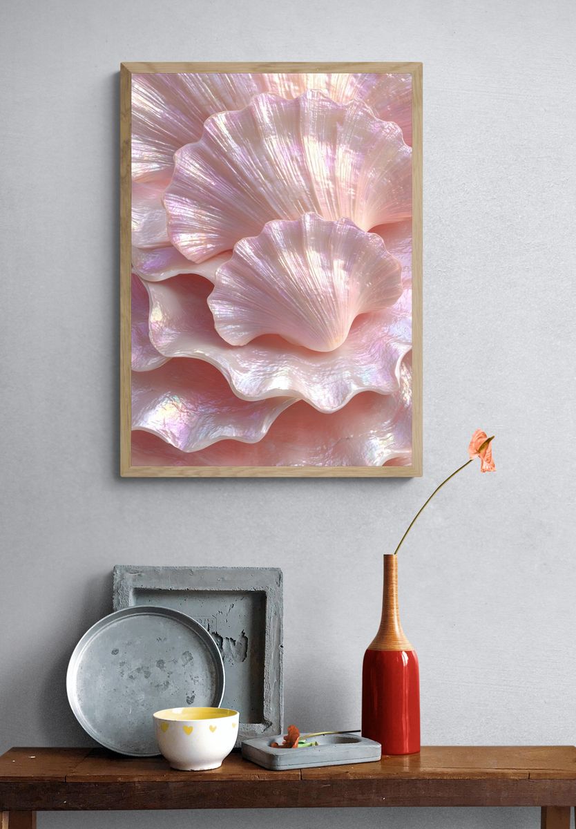 Iridescent Shells — Nature Print. — room view 3