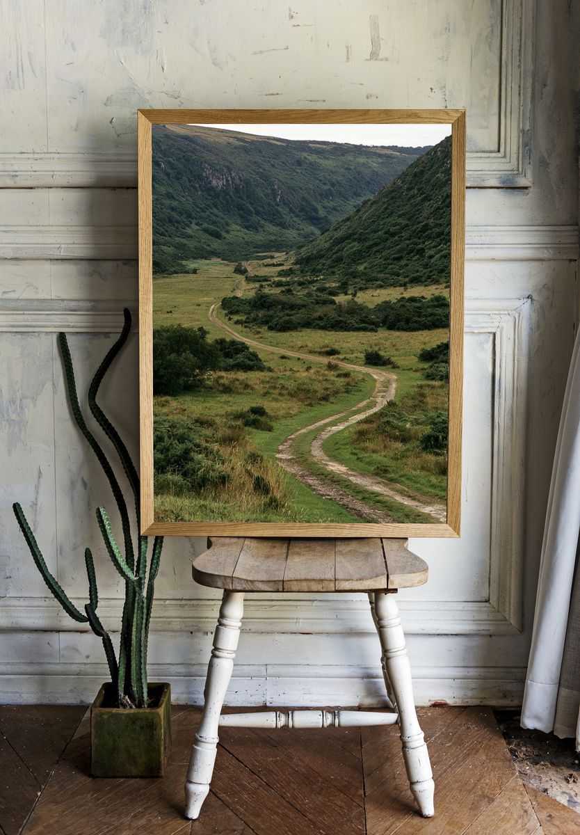 Winding Valley Landscape Poster. room preview