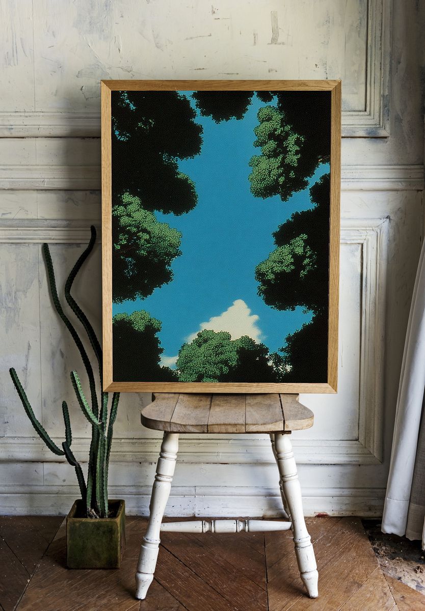 Canopy Sky Forest Poster. room preview