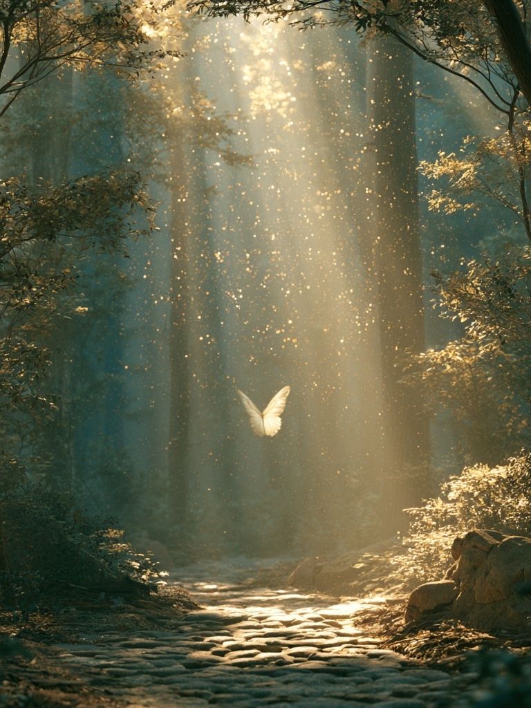 Enchanted Forest Butterfly Poster. poster detail