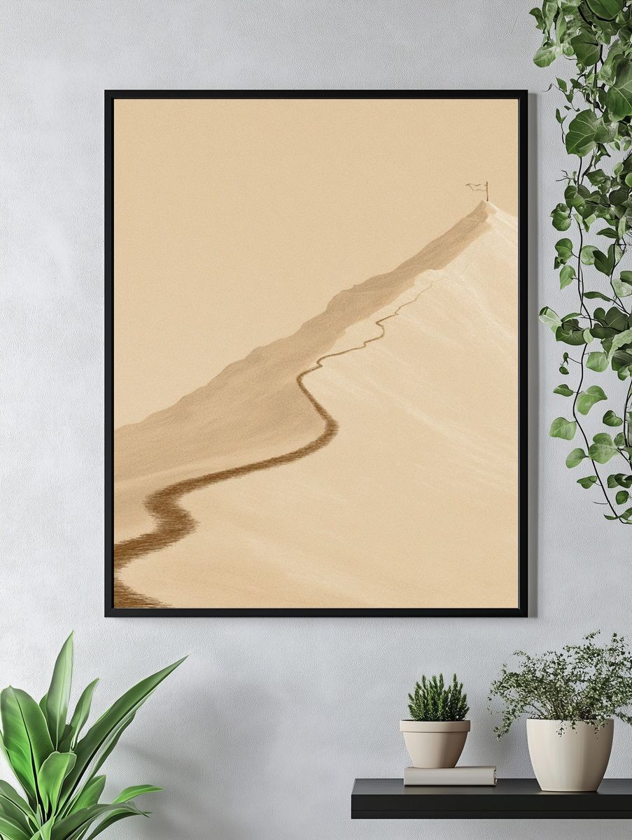 Desert Ridge Minimalist Print. — room view 4