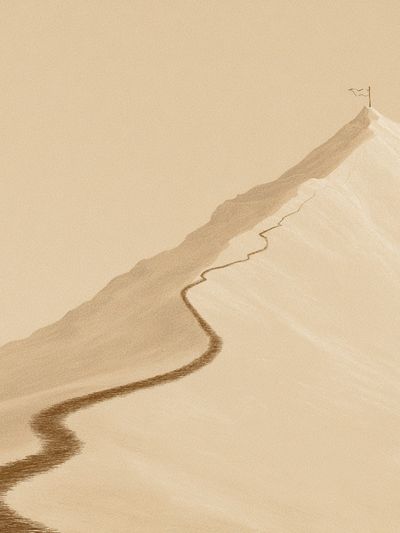 Desert Ridge Minimalist Print.