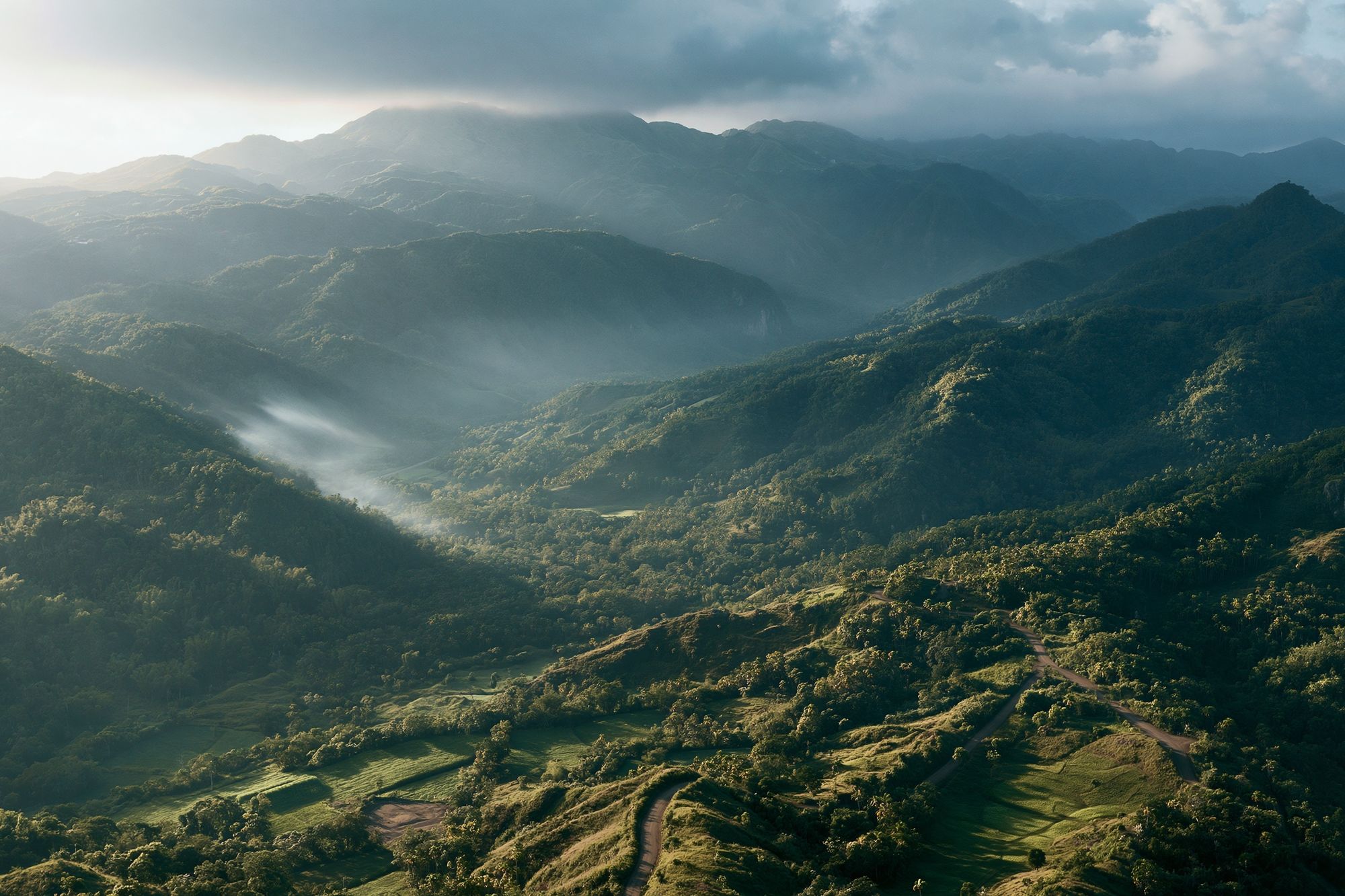 Misty Mountain Valley Photography Poster. poster — nature art