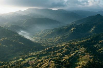 Misty Mountain Valley Photography Poster. poster