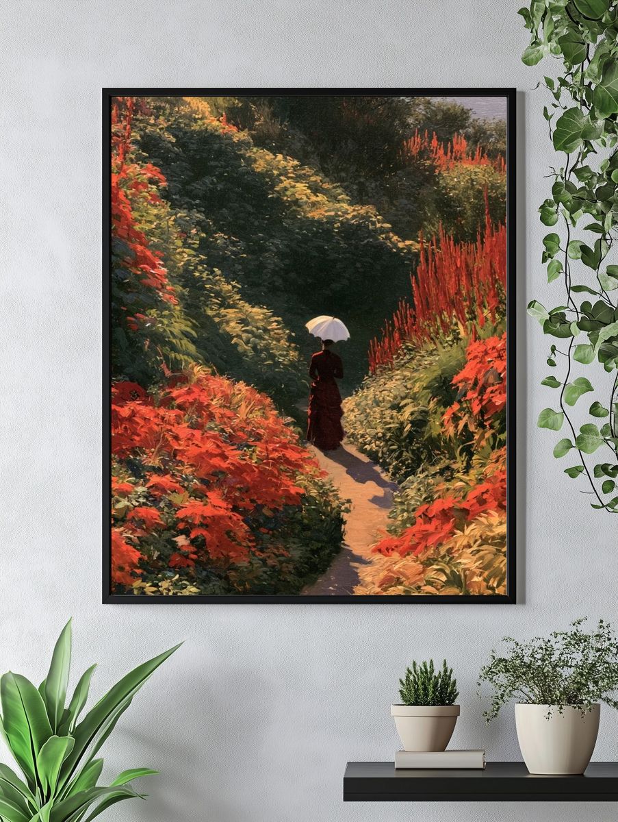 Autumn Garden Path Poster. — room view 4