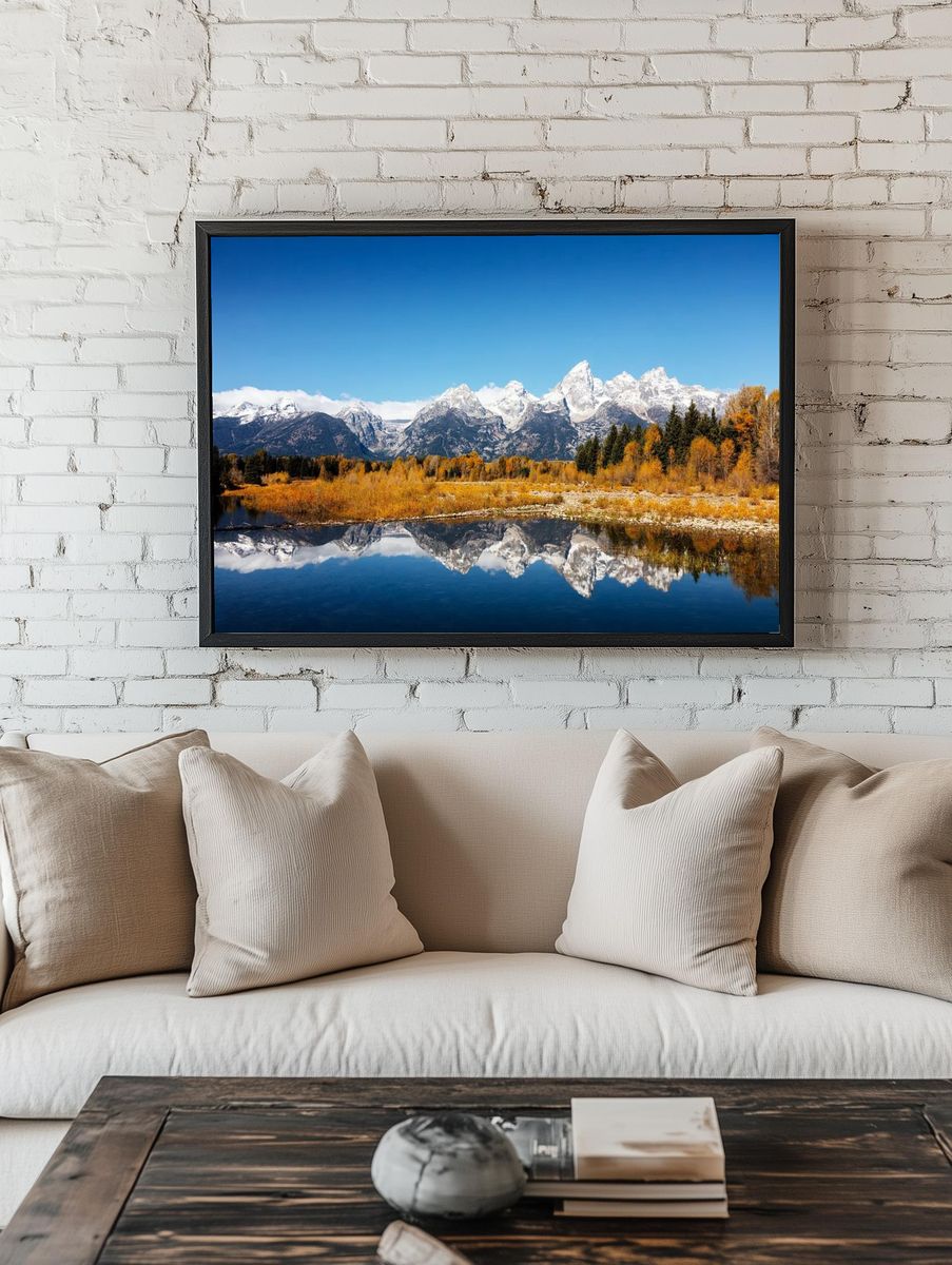 majestic peaks Teton Range reflect. — room view 1