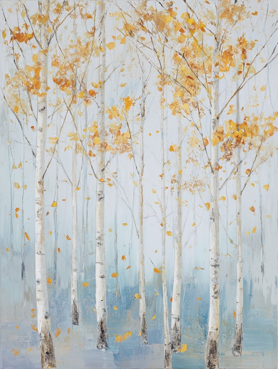 Autumn Birch Forest Fine-Art Print. poster detail