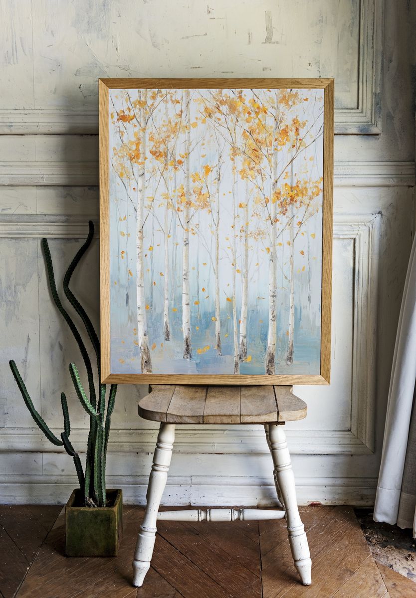 Autumn Birch Forest Fine-Art Print. — room view 1