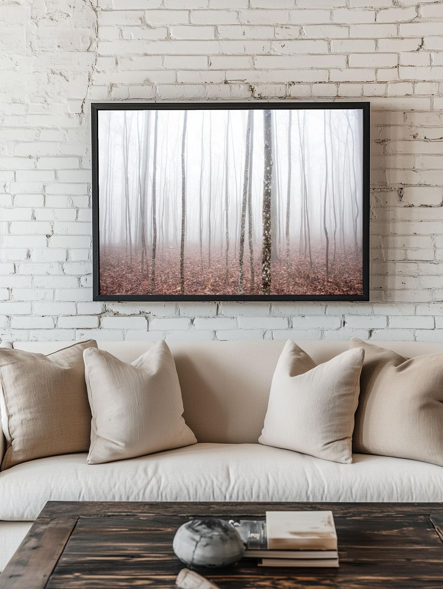 thick fog forest thick layer. room preview